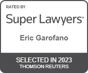 Rated By Super Lawyers | Eric Garofano | Selected in 2023 Thomson Reuters